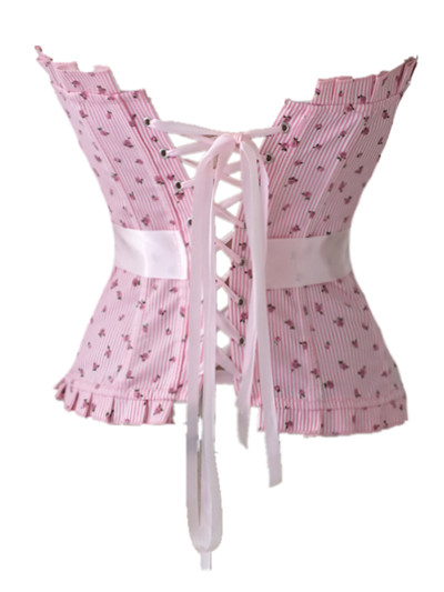 F3199   Pink Flower Corset